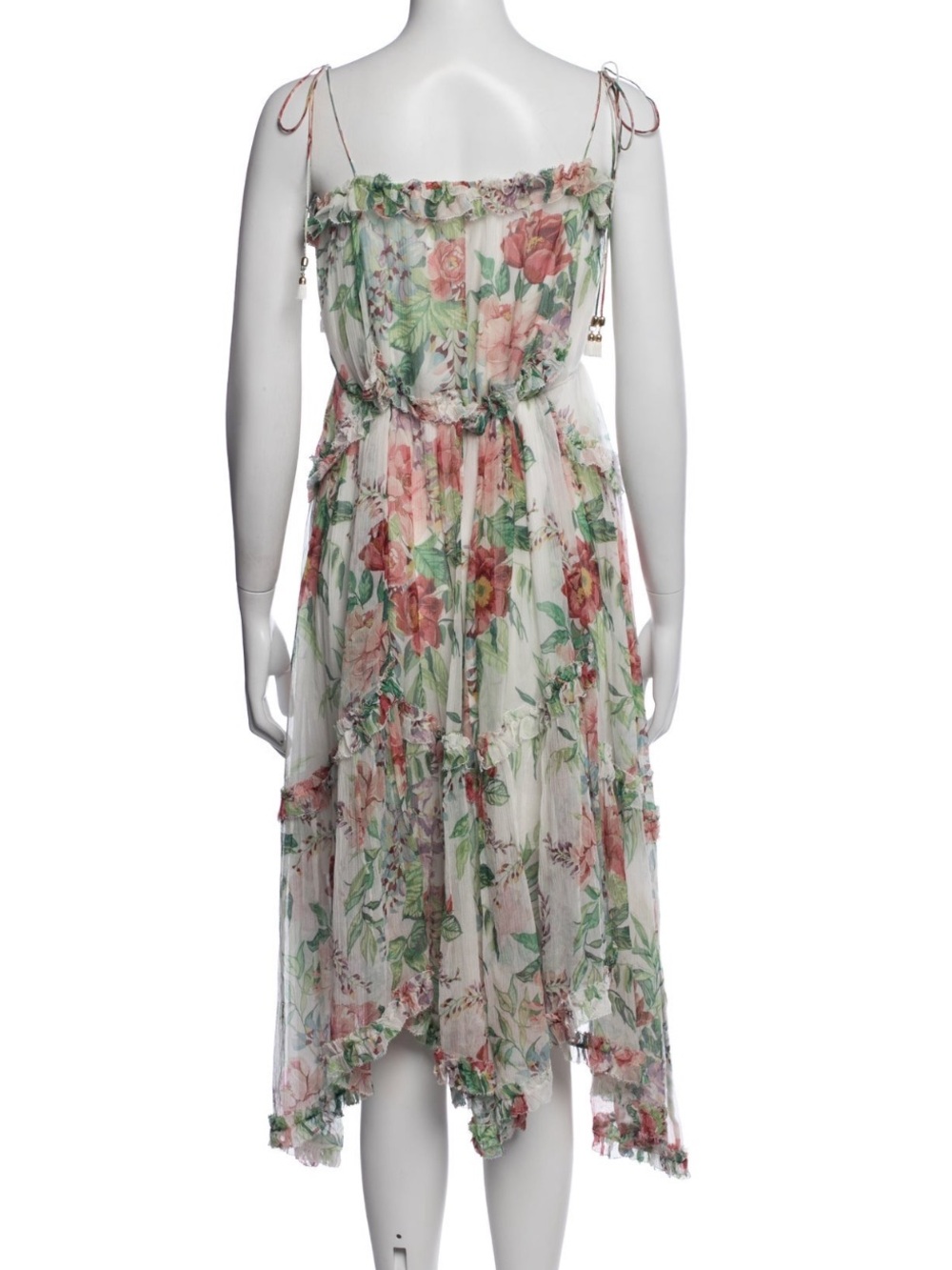Zimmerman Floral Ruffle Midi Dress - Picture 3 of 5